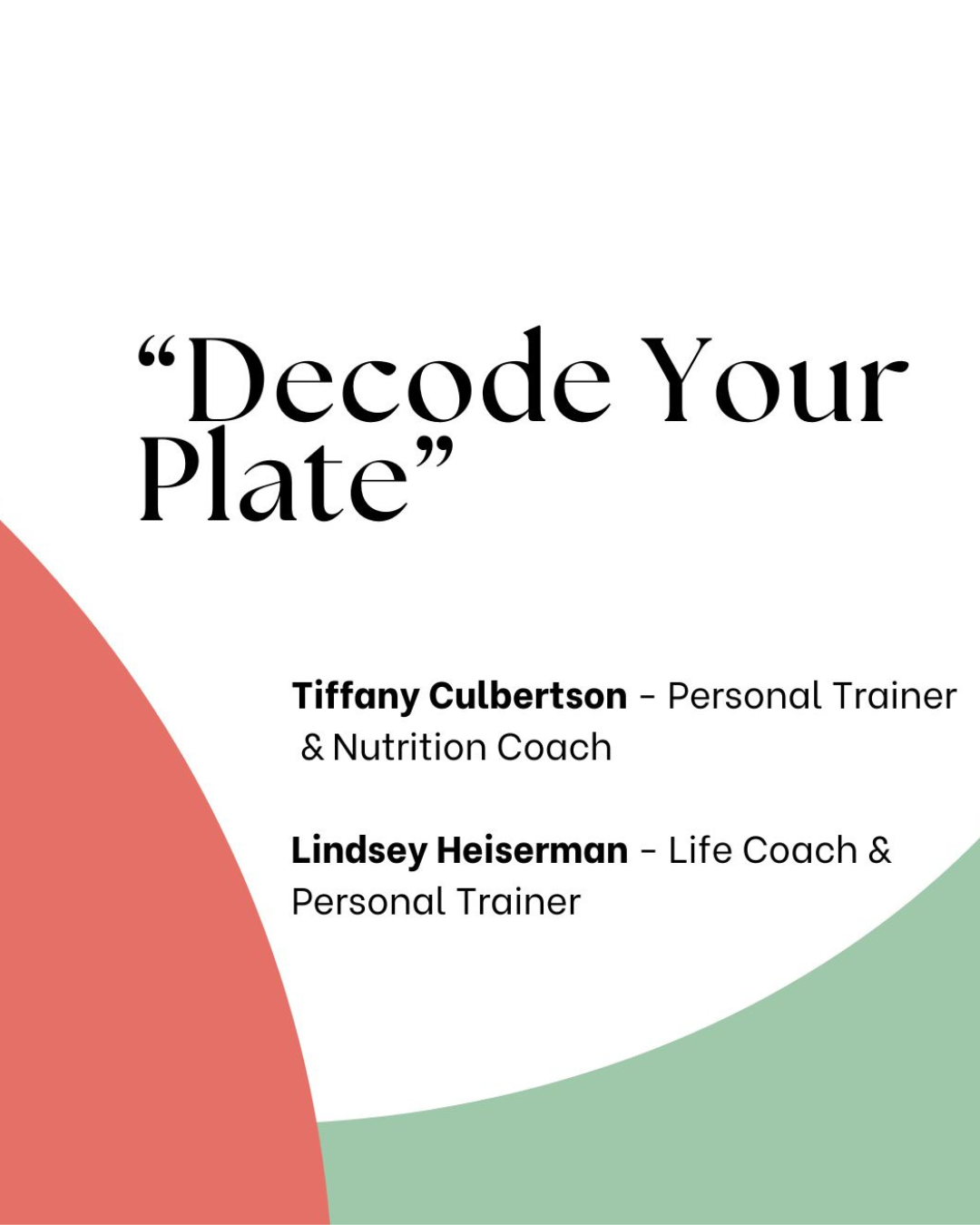 Decode Your Plate
